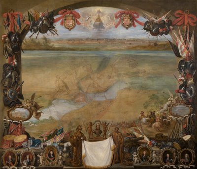 Staden Valenciennes av David the Younger Teniers