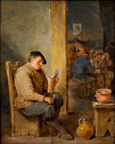 Den tomma muggen av David the Younger Teniers