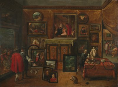 Interiören av ett bildgalleri, c.1640 av David Teniers the Younger