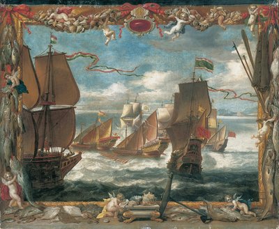 Mötet med den turkiska flottan av David Teniers the Younger