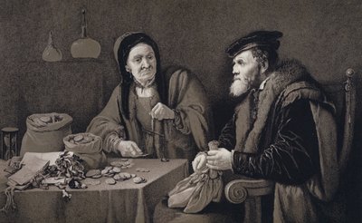 The Misers av David Teniers the Younger