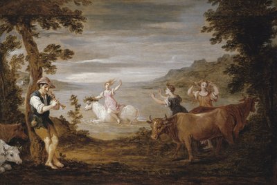 Europas våldtäkt, 1654-56 av David Teniers the Younger