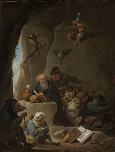 Den helige Antonius frestelse av David the Younger Teniers