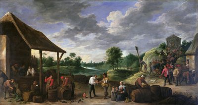 Vinskörden av David Teniers the Younger