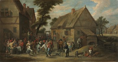Byfest, ca 1646-50 (olja på duk) av David the Younger Teniers