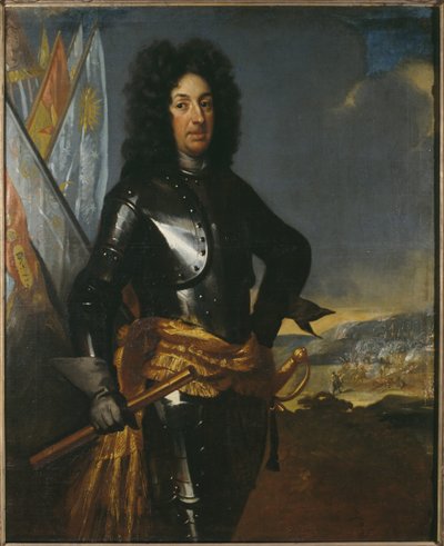 Le comte Adam Ludvig Lewenhaupt, general suedois - Portrait of Count Adam Ludvig Lewenhaupt (1659-1719), by Krafft, David, von (1655-1724). Oil on canvas. Dimension : 144x117 cm. Nationalmuseum Stockholm av David von Krafft
