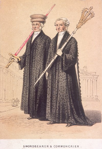 En svärdsbärare och en vandrare, 1855 av Day and Son