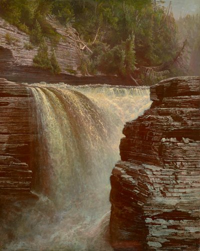 Trenton Falls nära Utica, New York 1873 (olja på duk) av De Witt Clinton Boutelle