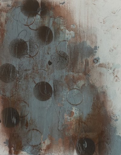 Abstrakt bild av en sliten cirkel av Deb Chaney