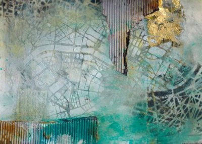 Teal Gold-stadskarta av Deb Chaney