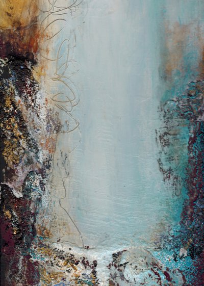 Texturerat Blue Flow av Deb Chaney