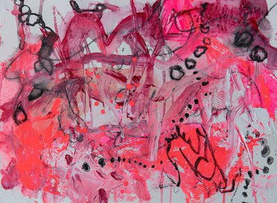 Livfull rosa abstrakt av Deb Chaney