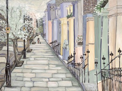 Kensington, 2017 (akryl på duk) av Deborah Eve Alastra
