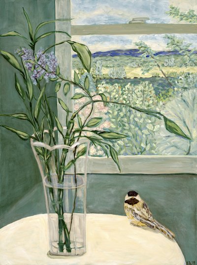 View from Inside, 2019 (akryl på duk) av Deborah Eve Alastra