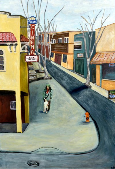 Winter St. Johns, 2016 (akryl på duk) av Deborah Eve Alastra