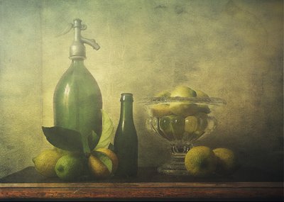 Vintage-stilleben med citrusfrukter av Deborah Gugeri