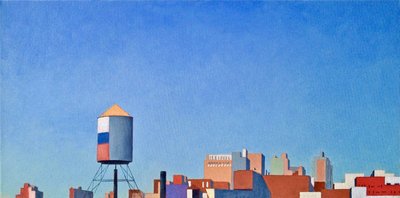 Brooklyn View From 4-t, 2012 (olja på duk) av Deborah Stevenson