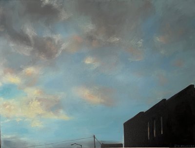 Skymningsfönster, 2008 (målning) av Deborah Stevenson