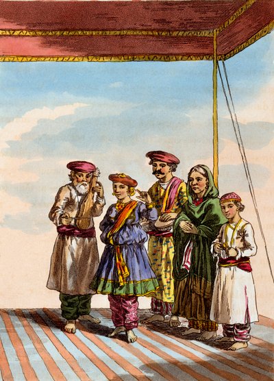 En flicka som dansar Kuharwa, från 