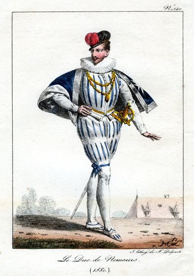 Jacques de Savoie, 2:e hertig av Nemours, 1580, c1795-1825. av Delpech