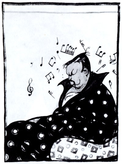 Kompositören Alexander Glazunov 1865-1936, 1915 av Deni