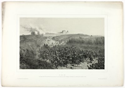 30 april 1849, från Memories of Italy: Expedition to Rome av Denis Auguste Marie Raffet