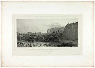Överfall och intagande av bastion nr. 6, från Memories of Italy: Rome Expedition av Denis Auguste Marie Raffet