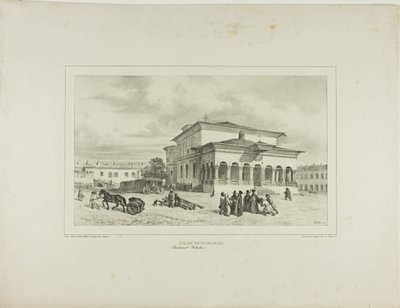 Sankt Georgs kyrka, Bukarest, Valakiet, 13 juli 1837 av Denis Auguste Marie Raffet