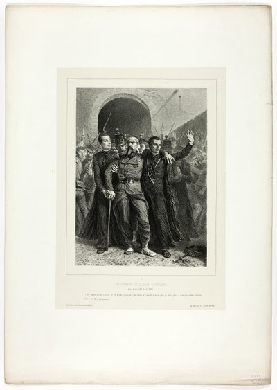Andakt av det katolska prästerskapet i Rom, 30 april 1849, från Souvenirs d