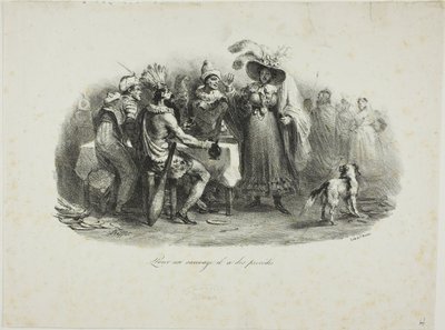 Han uppträder som en vilde av Denis Auguste Marie Raffet