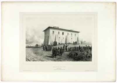 House of Six Green Shutters, från Memories of Italy: Expedition från Rom av Denis Auguste Marie Raffet