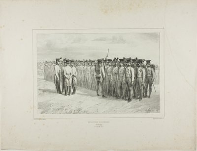 Ungarische Infanterie, Pressburg, 2. Juli 1837 von Denis-Auguste-Marie Raffet