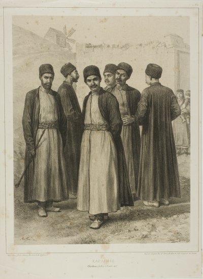 Karaimes, Theodosia, Kaffa, 1 oktober 1837 av Denis Auguste Marie Raffet