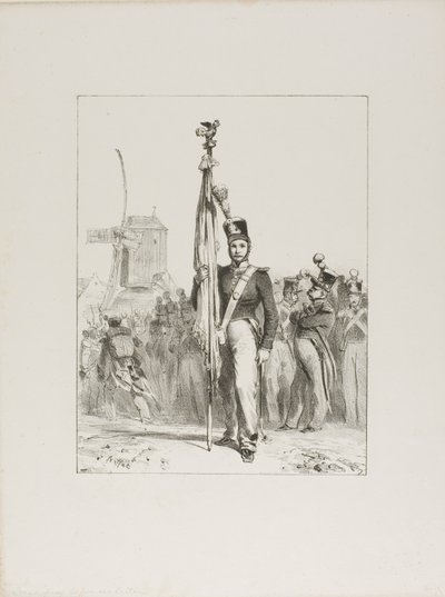 Leichte Infanterie, Fahnenträger von Denis-Auguste-Marie Raffet