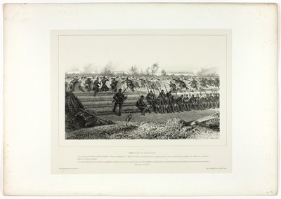 Hinterhalt der leichten Infanterie, aus Souvenirs d’Italie: Expédition de Rome von Denis-Auguste-Marie Raffet
