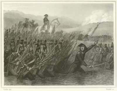 Passage av Tagliamento av Denis Auguste Marie Raffet