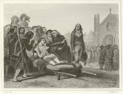 Der Tod von Bonchamp von Denis Auguste Marie Raffet