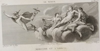Denis-Sébastien Leroy, Antoine-Claude-François Villerey och Chataigner - Kvicksilver och kärlek, efter Eustache Le Sueur - 1802-1815 av Denis Sebastien Leroy