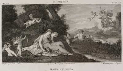 Denis-Sébastien Leroy, Chataigner och Niquet - Mars och Rhea, efter Nicolas Poussin - 1802-1815 av Denis Sebastien Leroy