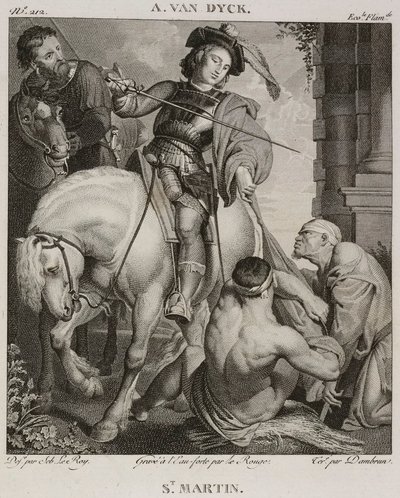 Denis-Sébastien Leroy, Le Rouge och Dambrun - Saint Martin, efter Antoine van Dyck - 1802-1815 av Denis Sebastien Leroy
