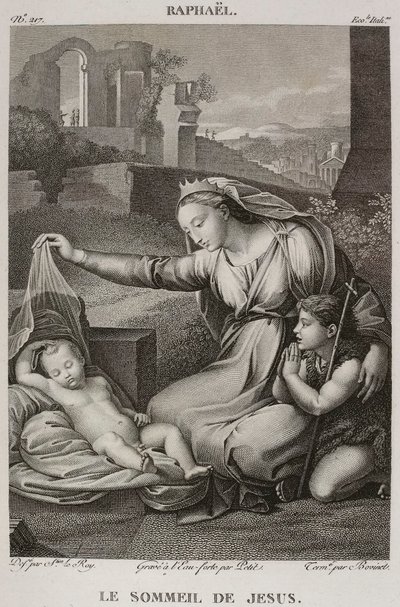Denis-Sébastien Leroy, Petit och Bovinet - Jesu sömn, efter Rafael - 1802-1815 av Denis Sebastien Leroy