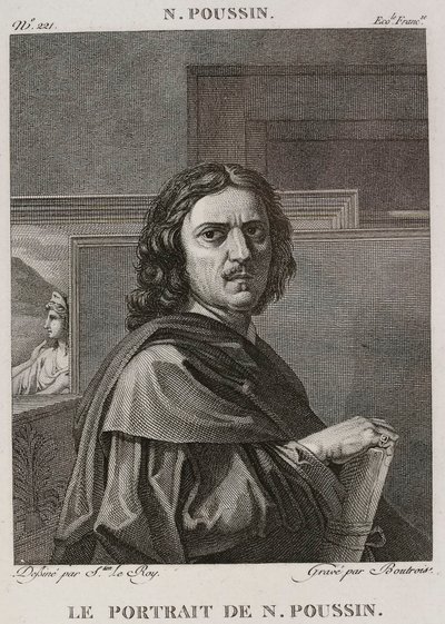 Denis-Sébastien Leroy et Boutrois - Porträttet av Nicolas Poussin, efter Nicolas Poussin - 1802-1815 av Denis Sebastien Leroy