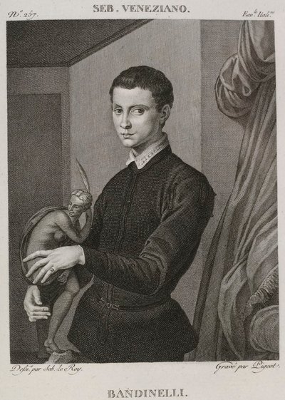 Denis-Sébastien Leroy et Pigeot - Bandinelli, tidigare tillskriven Sebastiano del Piombo, nu tillskriven Bronzino - 1802-1815 av Denis Sebastien Leroy