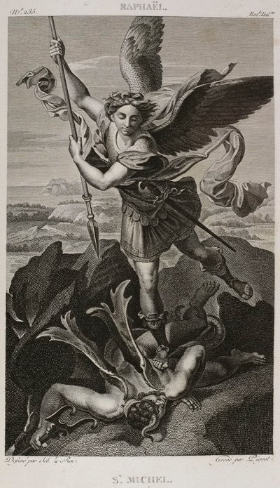 Denis-Sébastien Leroy et Pigeot - Saint Michel, efter Rafael - 1802-1815 av Denis Sebastien Leroy