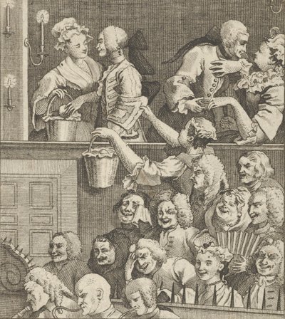 Den skrattande publiken, ca. 1800. av Dent