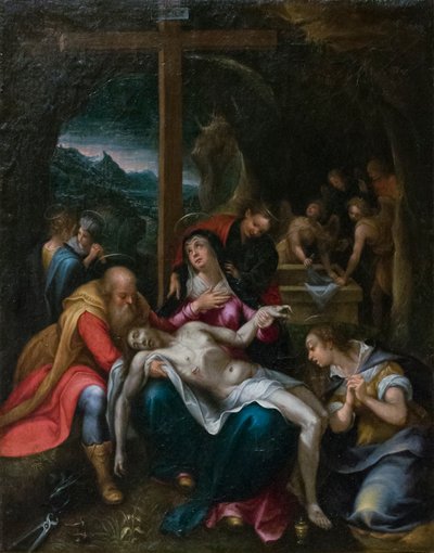 Kristi klagan, ca 1595-1600 (olja på duk) av Denys Calvaert or Calvart