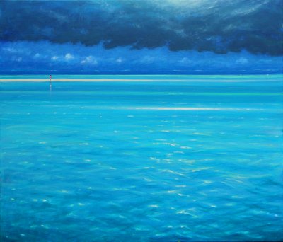 Dreams Of Paradise, 2020 (Olja på duk) av Derek Hare