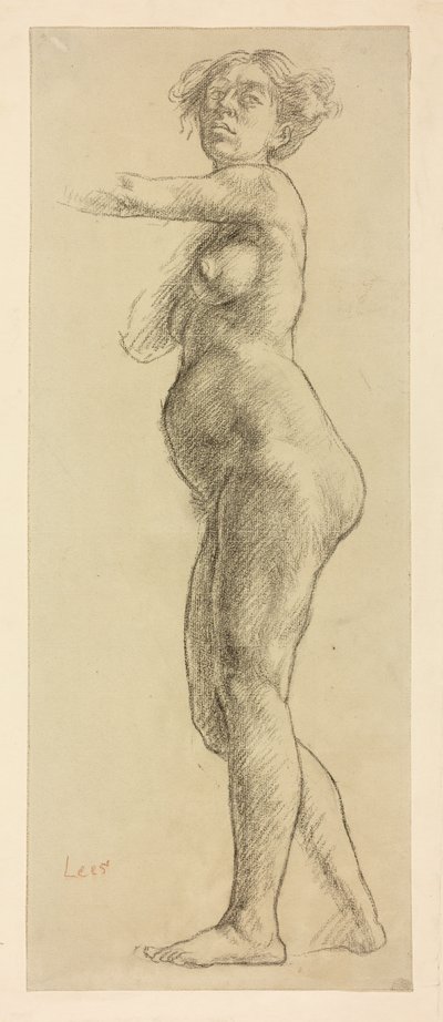 En studie av en kvinnofigur av Derwent Lees