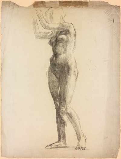 En studie av en kvinnofigur av Derwent Lees