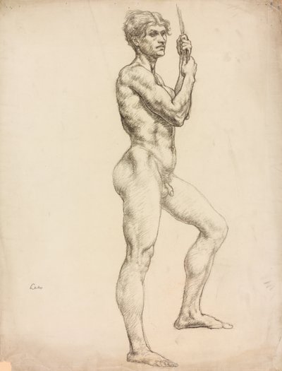 En studie av en manlig figur av Derwent Lees